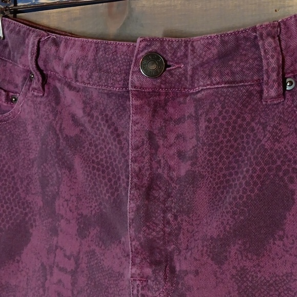 BDG shorts High Rise Cheeky 32 pink snake skin - Picture 2 of 8